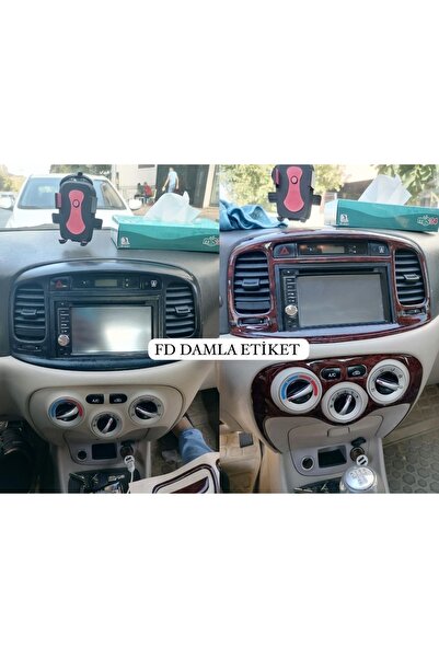 FD OTOMOTİV Hyundai Accent Era Torpedo, Console, Trim, Chest Cover Set Mahoga...