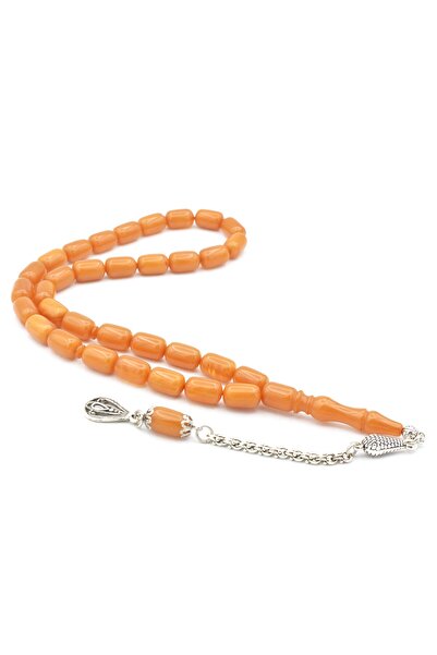 Murty99 Beige Crimped Spike Albanian Rosary - Capsule Cut 020