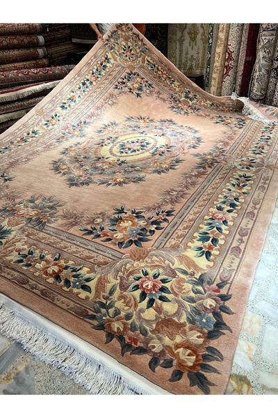 RD RAMAZAN DAĞ EL HALI SANATI El Dokuma Kabartmalı Çin Halısı pamuk üstü Yün ...