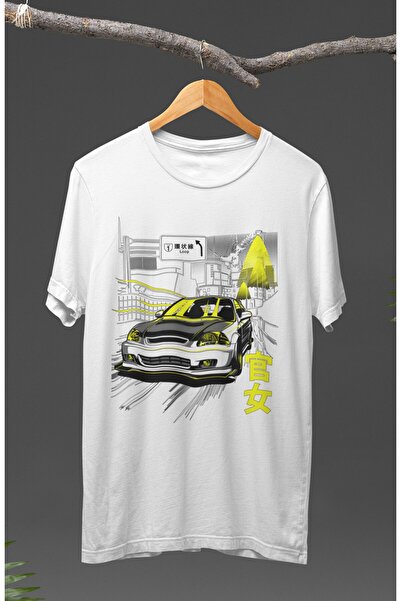 Fuddy Moda Tricou cu imprimeu Honda Civic Car unisex, Tricou imprimat cu tema...