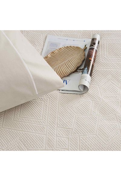 Taç Jacquard Anette Single Pique Set Beige