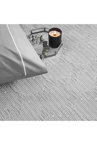 Taç Anthracite Jacquard Marlena Single Pique Set