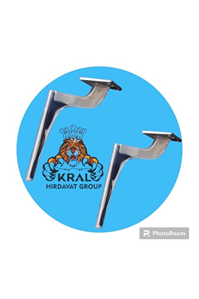 KRAL HIRDAVAT Zarif Metal Ayak 20 Cm Krom Renk Dolap Şifonyer Koltuk Tv Ünite...