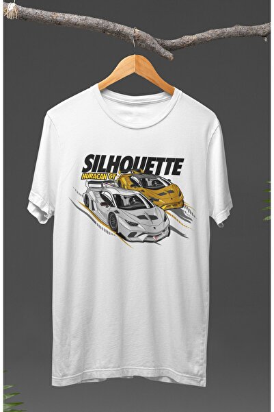 Fuddy Moda Unisex majica sa siluetom Lamborghini Huracan GT Štampano T-shirt ...