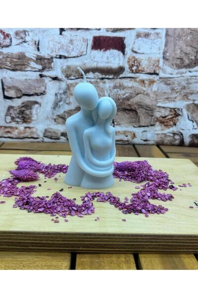 Candle Shop %100 Naturel Soya Wax Mutlu Çift Modeli