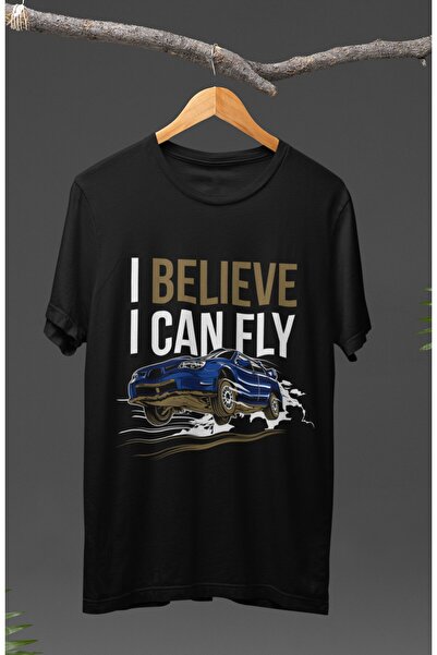 Fuddy Moda Unisex Subaru I Believe I Can Fly Štampano T-shirt , majica na tem...