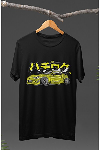 Fuddy Moda Tricou cu imprimeu Toyota GT86 Pandem V.3 unisex, tricou imprimat ...