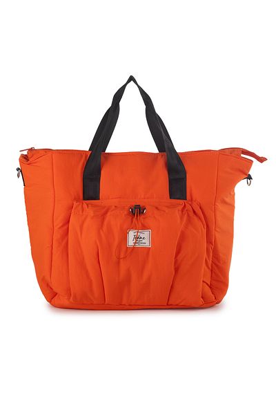 ICONE BAG Geantă de sport Orange Icone - Față cu șnur, buzunar și fermoar