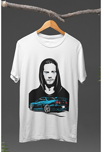 Fuddy Moda Unisex majica Paul Walker Štampano T-shirt, Brzi i Besni Štampano