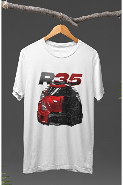 Fuddy Moda Unisex Nissan R35 Štampano T-shirt , majica sa temom automobilskih...