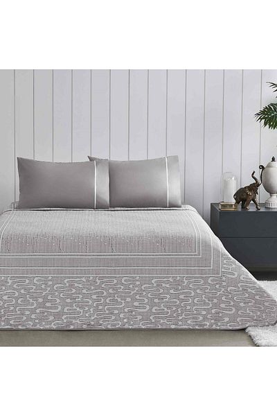 Taç Anthracite Jacquard Marlena Single Pique Set