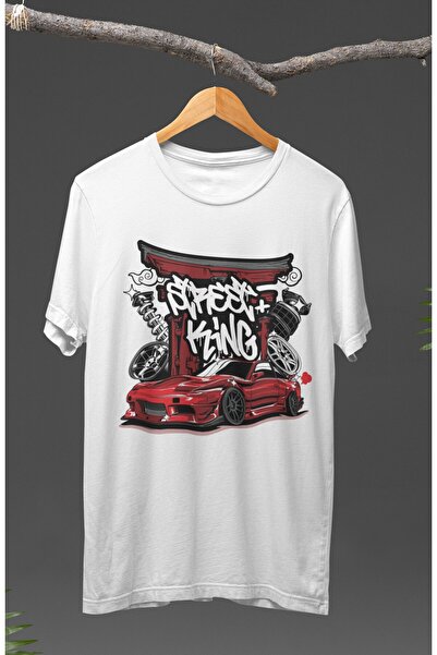 Fuddy Moda Унісекс Honda Street King Japanese Racing принтована футболка, фут...