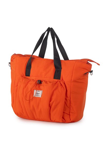 ICONE BAG Geantă de sport Orange Icone - Față cu șnur, buzunar și fermoar