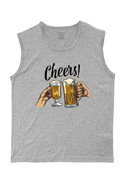 Raf Coll Tricou tricotat fără mâneci pentru bărbați, imprimat digital, 100% b...