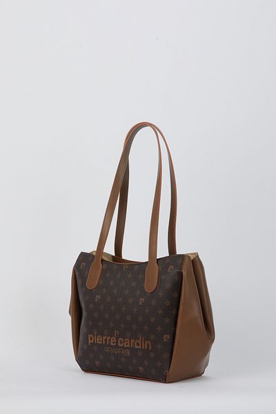 Pierre Cardin Καφέ γυναικεία τσάντα ώμου 05PO24Y1841