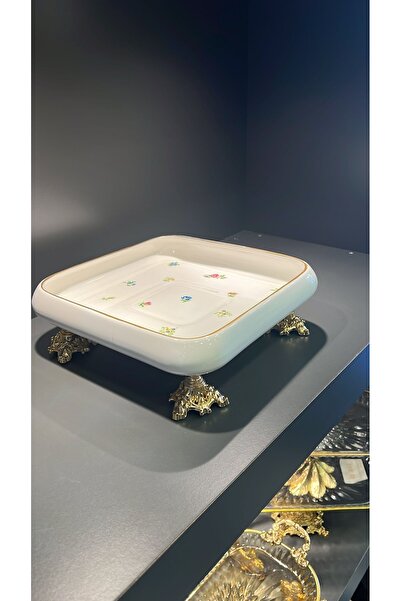 PARLE Ayaklı Porselen Sunumluk