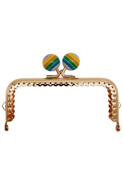 angel çanta aksesuar Accesoriu geantă Angel 10,5 cm culoare bomboane cap dreptunghiular portofel geantă agrafă bursa auriu deschis M