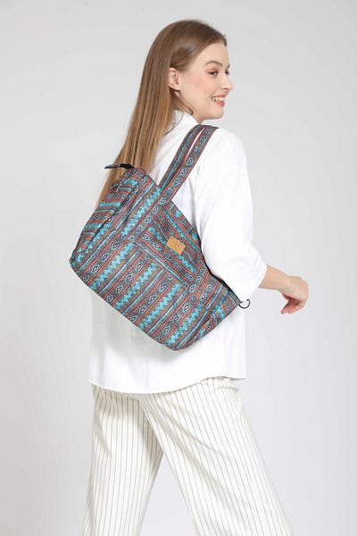 Street Bag Geantă de umăr etnică boemă - Geantă de mână pentru femei cu curea extensibilă detașabilă