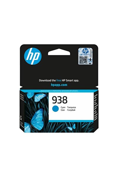 HP 938 / 4S6X5PE Mavi Orijinal Mürekkep Toneri