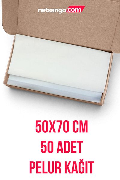 Netsan Etiket 50 Pieces Unprinted 50x70cm Plush Gift Paper