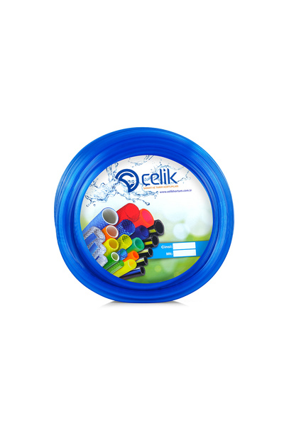 Çelik Pvc Silikonlu Naturel Su Hortumu Mavi renk  1/2 (12.5 mm) 30 metre 3 kg