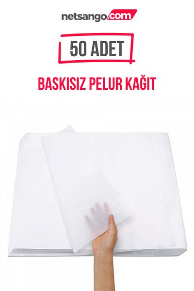 Netsan Etiket 50 Pieces Unprinted 50x70cm Plush Gift Paper
