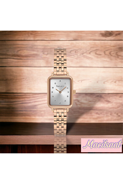 Ferrucci Mini Kasa Retro Kadın Kol Saati 3 Atm Su Geçirmezlik