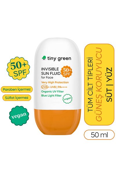 tiny green SPF 50+ Adult Sun Milk - 50 ml for Face