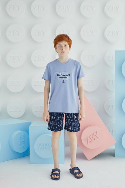 ZEYZEY 8628 MEN'S C. PRINTED SHORTS SET GARSON
