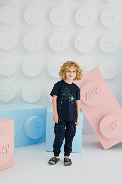 ZEYZEY 8662 Men's Printed 3-Piece Pajama Set