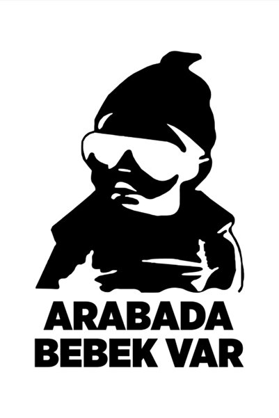 HMNL Arabada Bebek Var Sticker, Araba, Oto Sticker 24x15 Cm