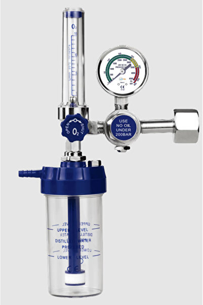 LifeTime Oxr-01 Elmaslar Oksijen Tüpü Başlığı Manometre (IRON)