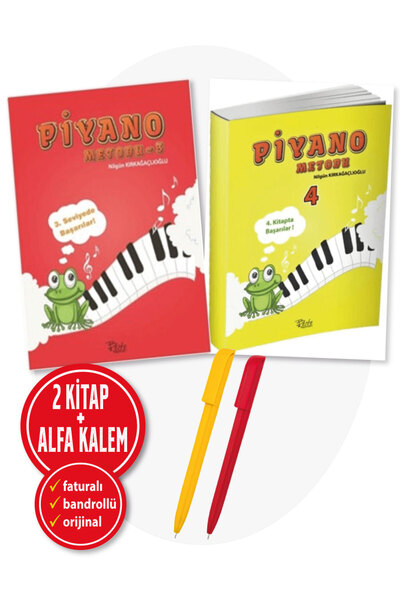 Beste Yayınları Piyano Metodu 3 ve 4 - Fatma Nilgün Kırkağaçlıoğlu 2li Kitap ...