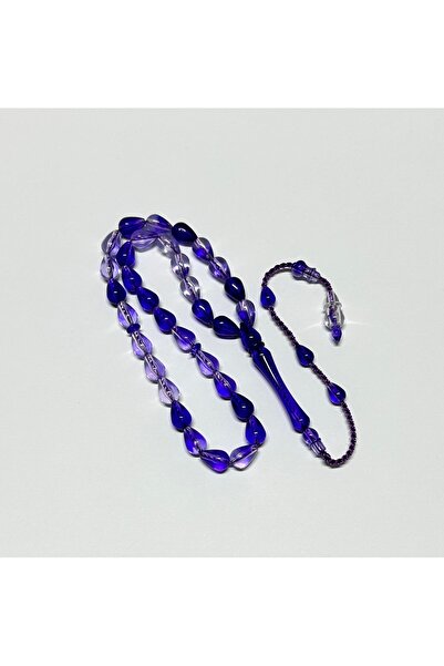 Han Ticarethane مسبحة العنبر البودرة الشفافة الأرجوانية