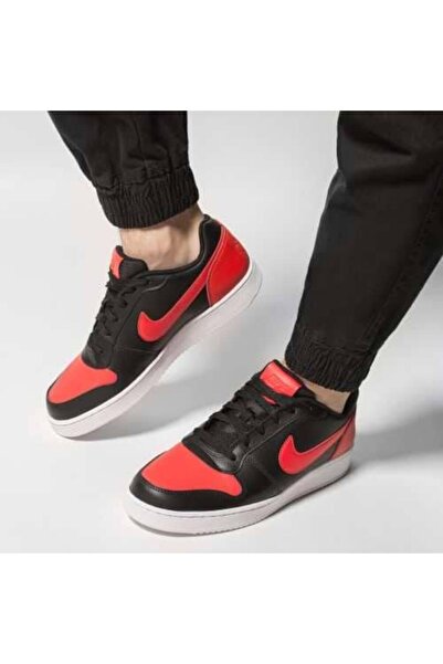 Nike Ebernon Low Erkek Ayakkabı Siyah-Kırmızı AQ1775-004 Spor Ayakkabı  stilim spor