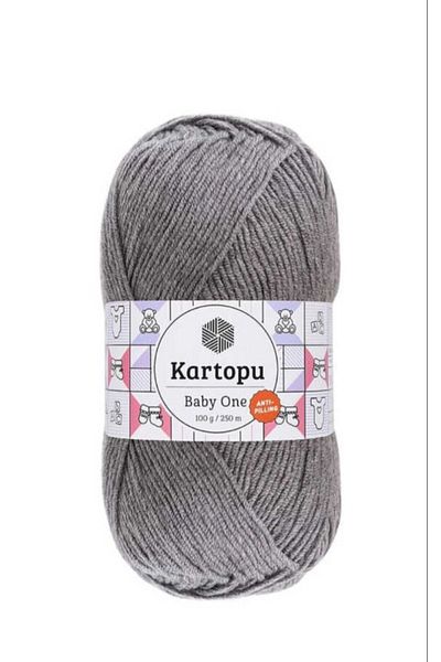 Kartopu BABY ONE - Baby Knitting Yarn K1002 GRAY
