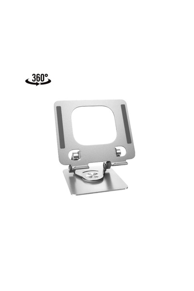 HEJARON LOBO Αλουμινένια πτυσσόμενη βάση για φορητό υπολογιστή, tablet και τηλέφωνο, επαγγελματική, 360 μοίρες, με αντιολισθητική βάση 12.9