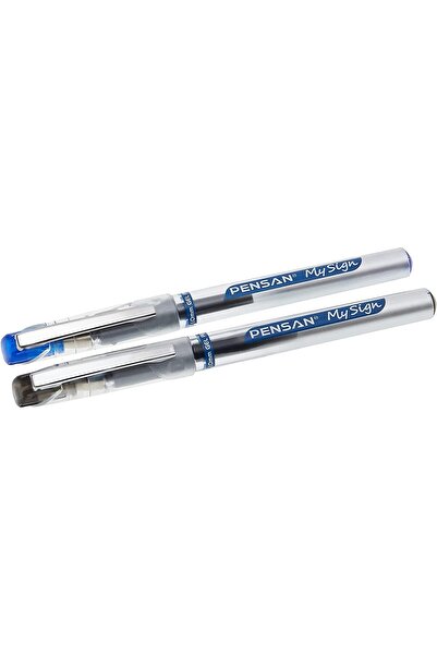 Pensan My Sıgn Jel Roller Kalem Mavi- Siyah 2'li Blister - Pe06030rkms
