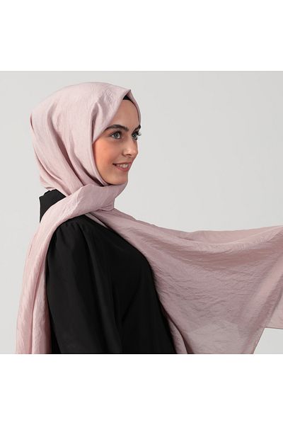 ipekistanbul Βαμβακερό Voile Shawl - Πούδρα