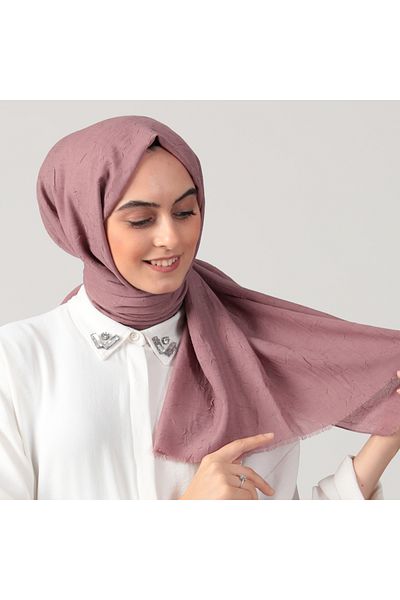 ipekistanbul Βαμβακερό σάλι Kraş - Dusty Rose