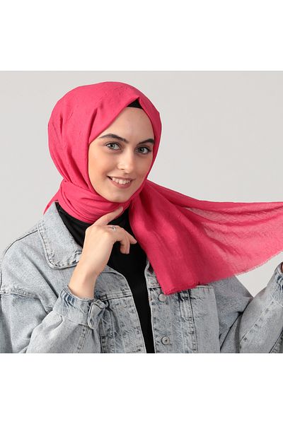 ipekistanbul Cotton Shawl - Fuchsia