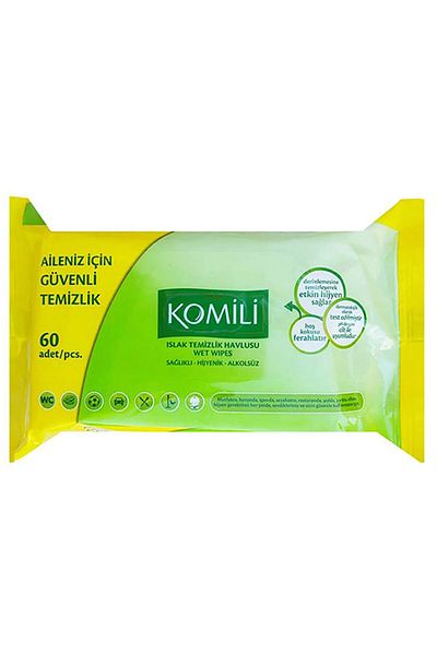 Komili 60 Pack Wet Towel Wipes