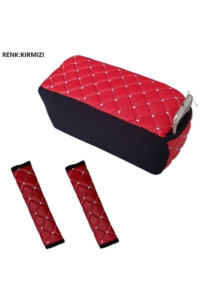 caraks Red Dokker Safety Belt and Armrest Comfort for 2012-2021