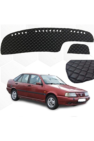 caraks Fiat Tempra Uyumlu Göğüs Halısı Siyah Suni Deri