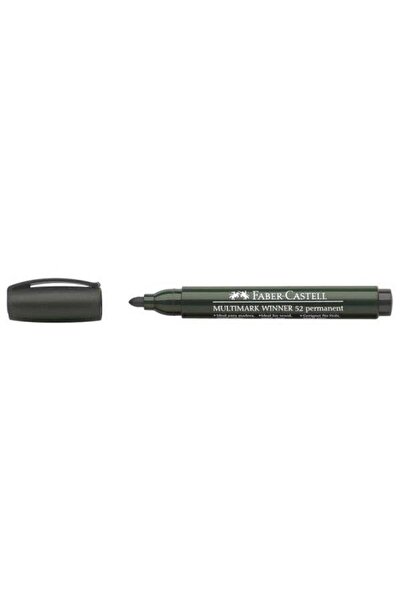Faber Castell Faber-Castell 52 Permanent Markör Yuvarlak Uçlu Siyah 504015275...