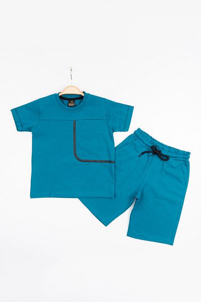BARKOD KİDS Barkod Kids 100% bumbac Seturi duble Tricou și pantaloni scurți Băiat HLK 506070184