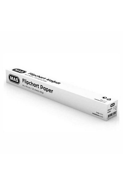 Mas - Flip Chart Boxed 64 X 90 Plain 25 Sheets 80 gr 3694