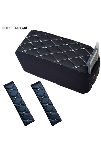 caraks Renault 21 Concorde - Safety Belt and Armrest Set, Black Gray