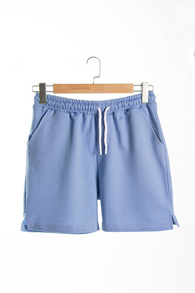 BUCADO Erkek Gök Mavisi Basic Regular Fit Şort & Bermuda