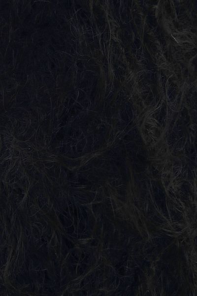 SENSY سترة صوفية محبوكة يدويًا ذات ملمس ممتاز، سترة صوفية ذات مظهر فراء، قبعة صغيرة من القطيفة، لعبة سوداء